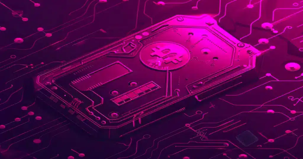 A crypto wallet with the bitcoin logo